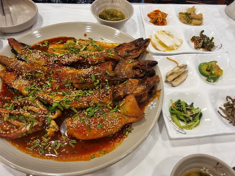 코다리찜 한 상 차림