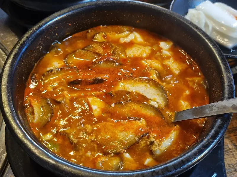 순두부찌개의 모습