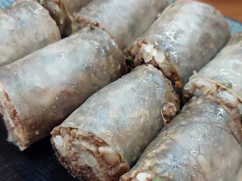 윤기가 흐르는 순대