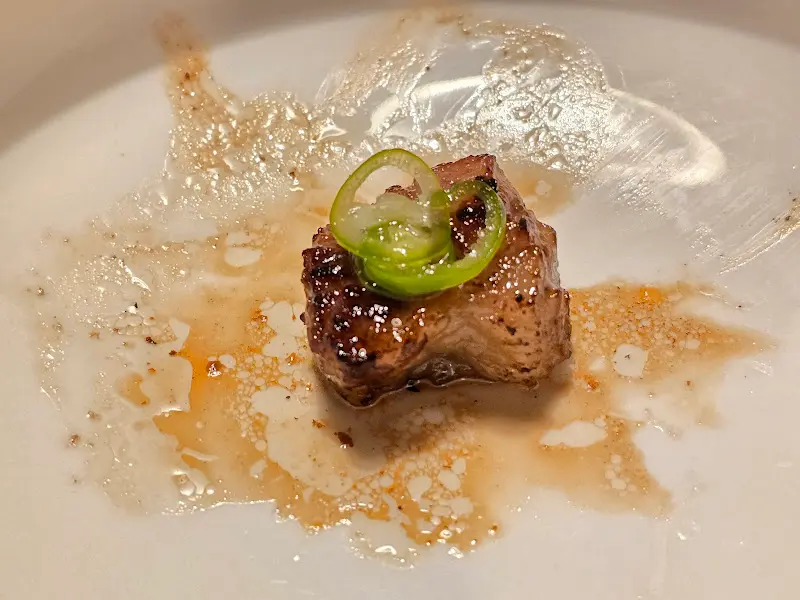 소스와 함께 제공되는 소고기