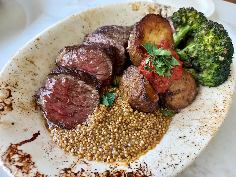 스테이크 근접샷