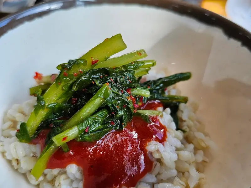 보리밥과 양념장