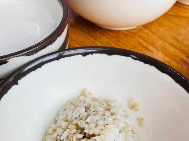 해물칼국수와 김치