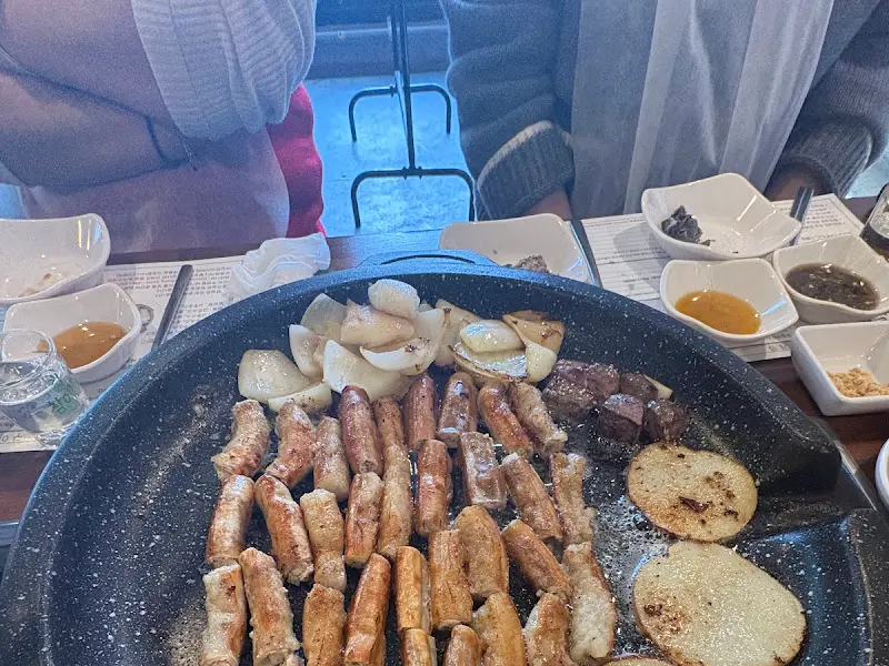 곱창 한 상 차림