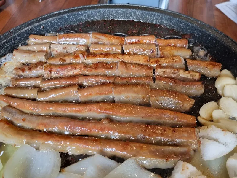 불판 가득한 곱창