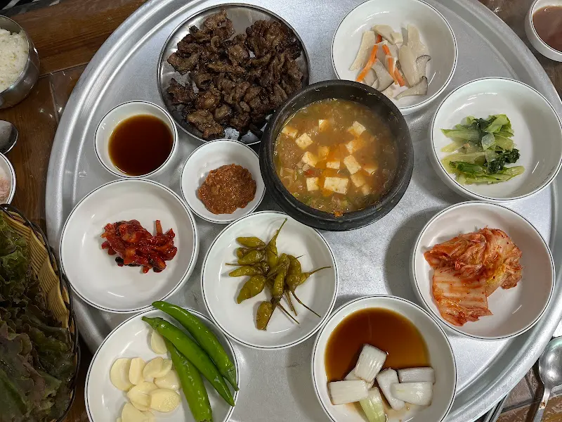 석쇠불고기 정식 한상차림