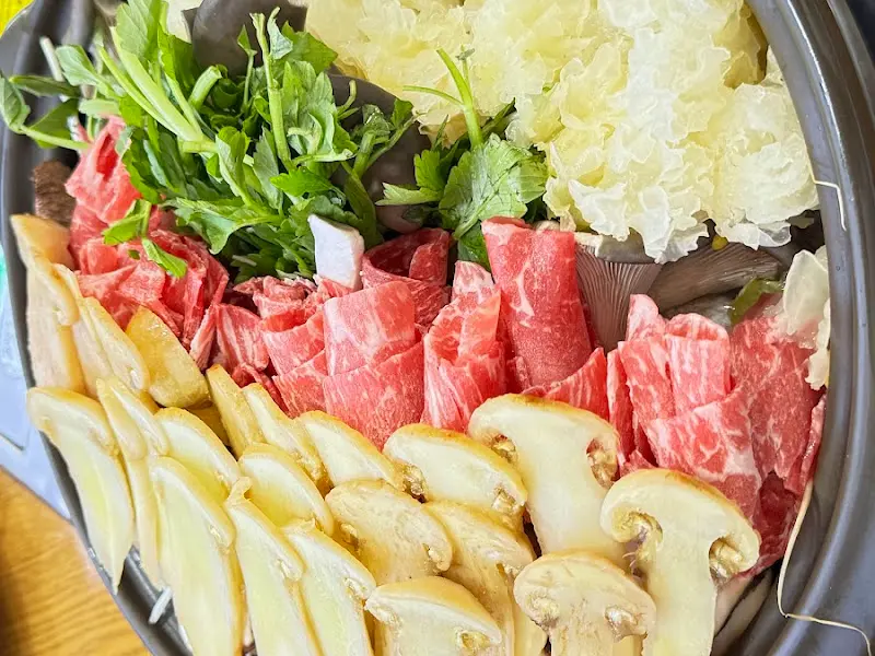 송이버섯 한우 샤브샤브