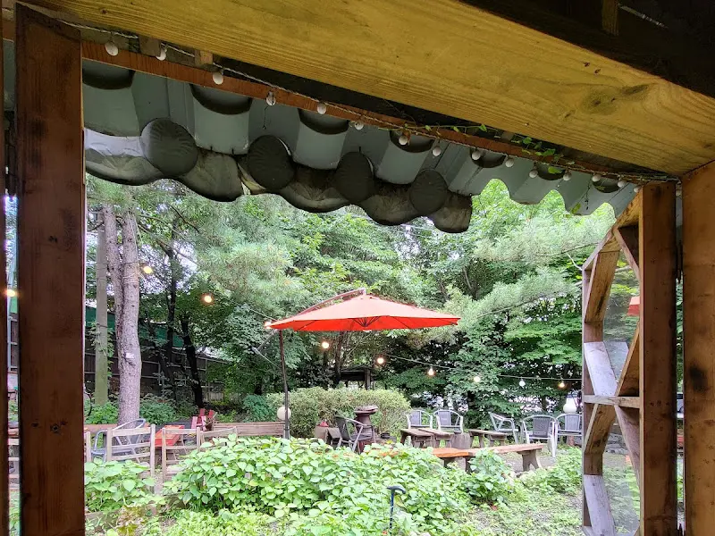 장성 야외 테이블