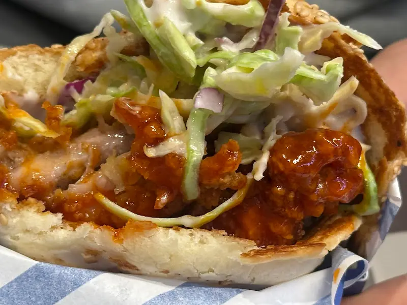 다운타우너 햄버거 단면