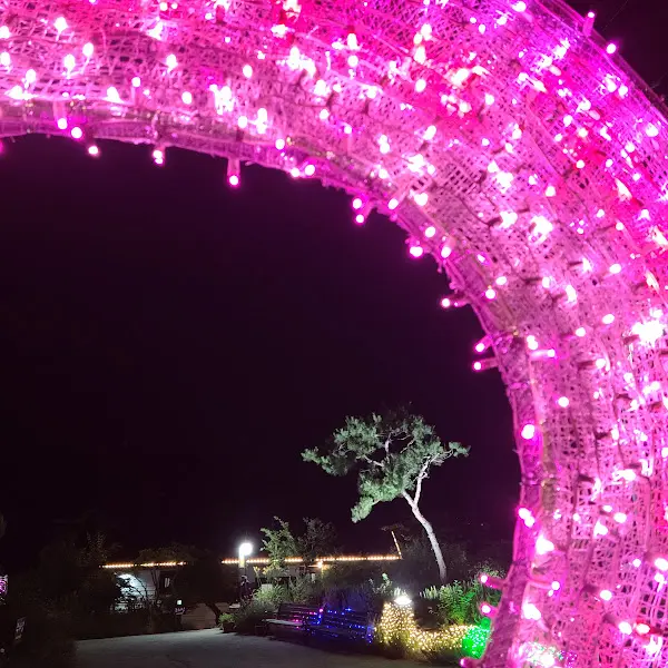 밤에 빛나는 조형물