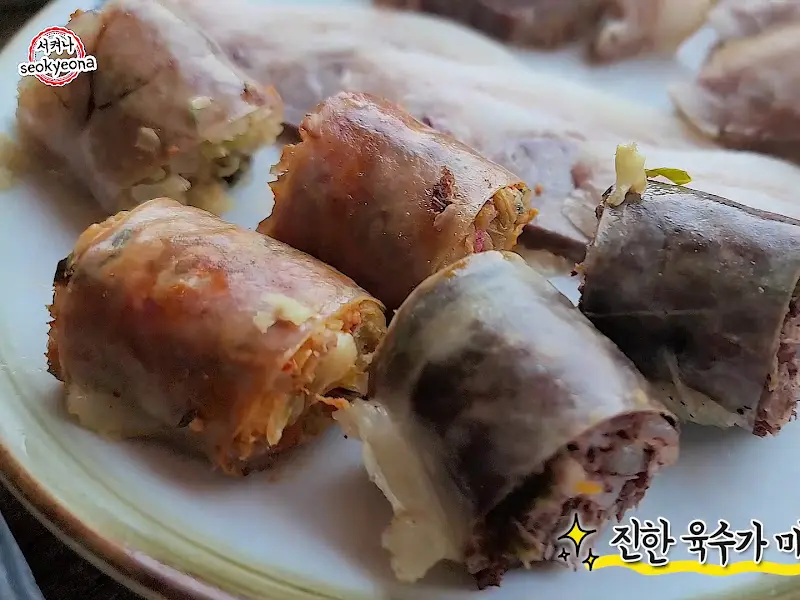 순대정식에 포함된 모듬 순대