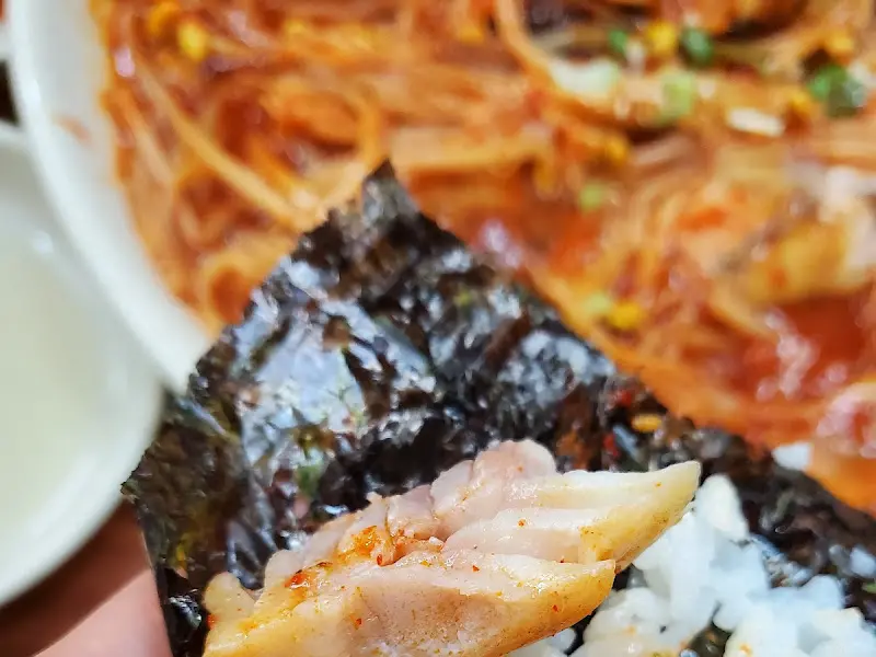 김에 싸 먹는 황태찜