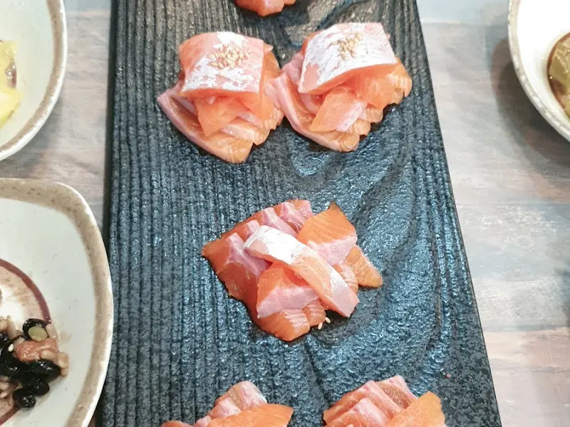 송어회 클로즈업