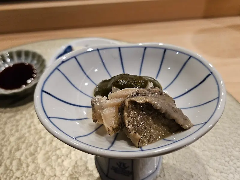 신선한 전복 요리