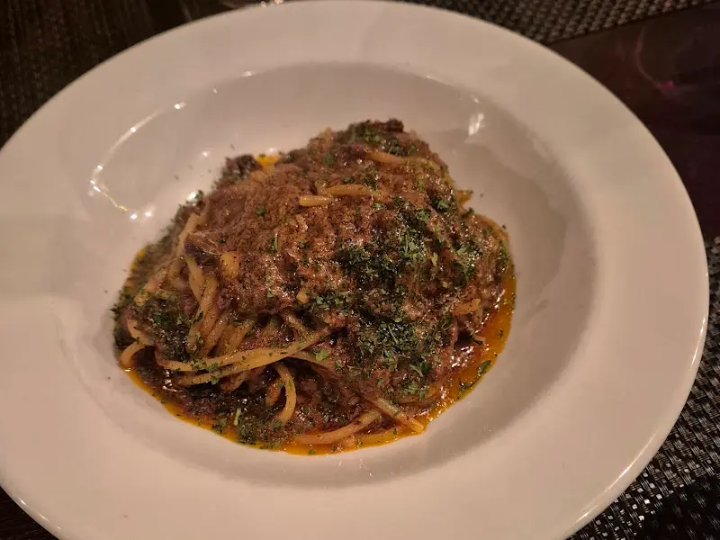 라구 파스타 클로즈업