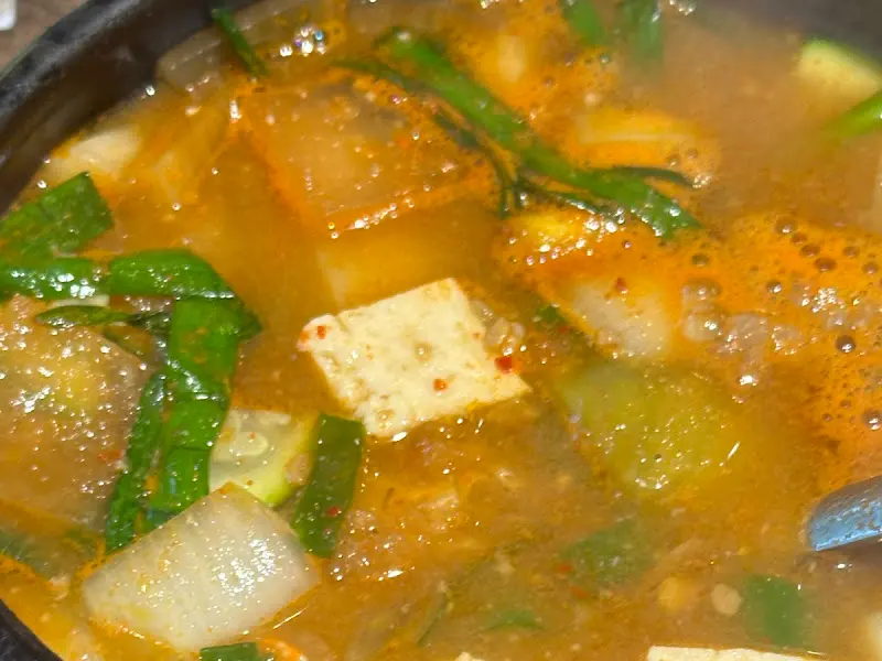 된장찌개의 모습
