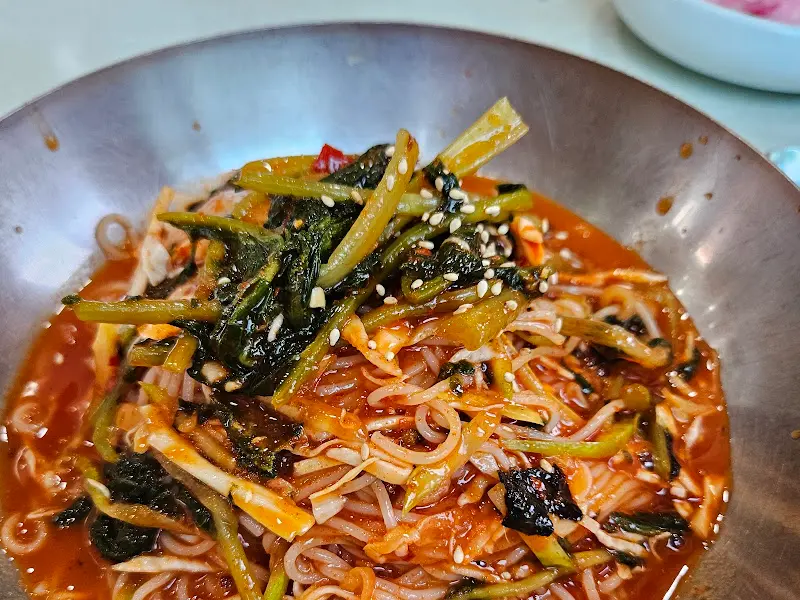비빔국수 클로즈업