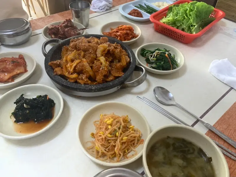 나주집 전체 상차림 사진