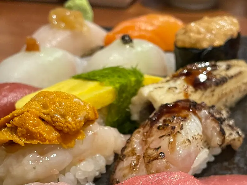 초밥 디테일 샷