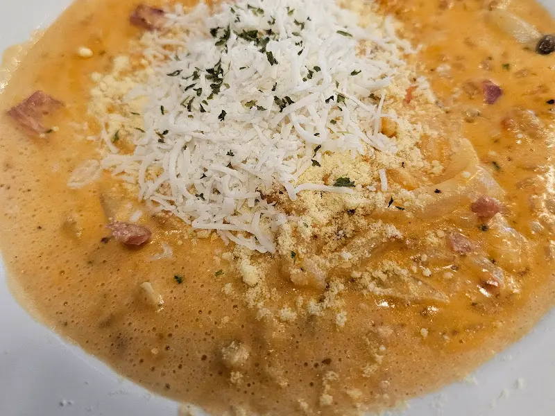 베이컨 크림 리조또