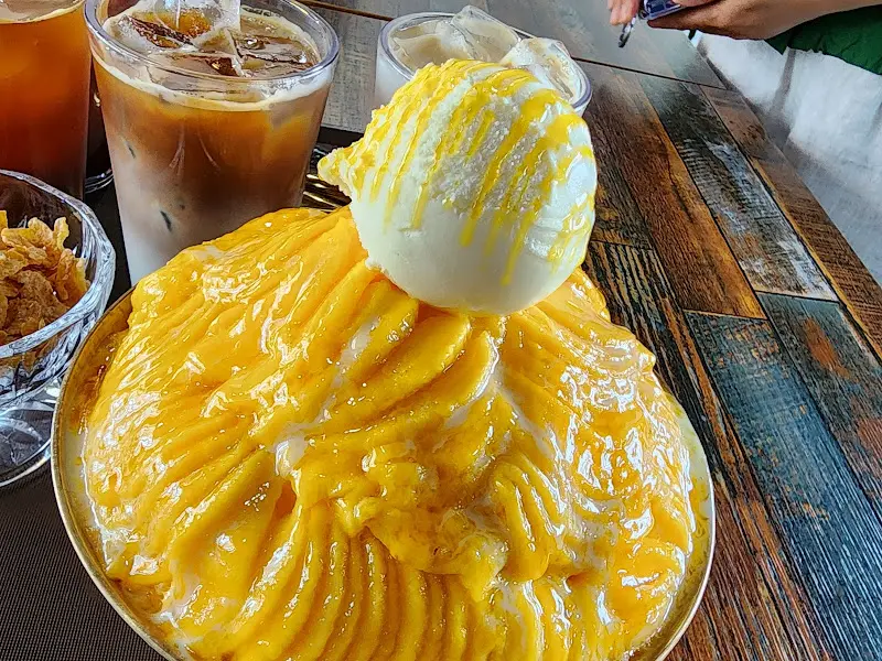 망고빙수의 비주얼