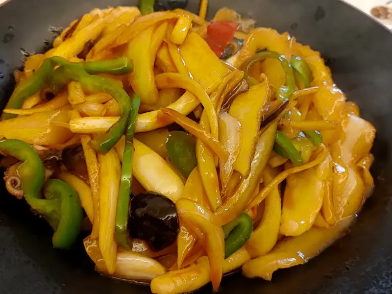 삼선볶음도삭면 추정 이미지