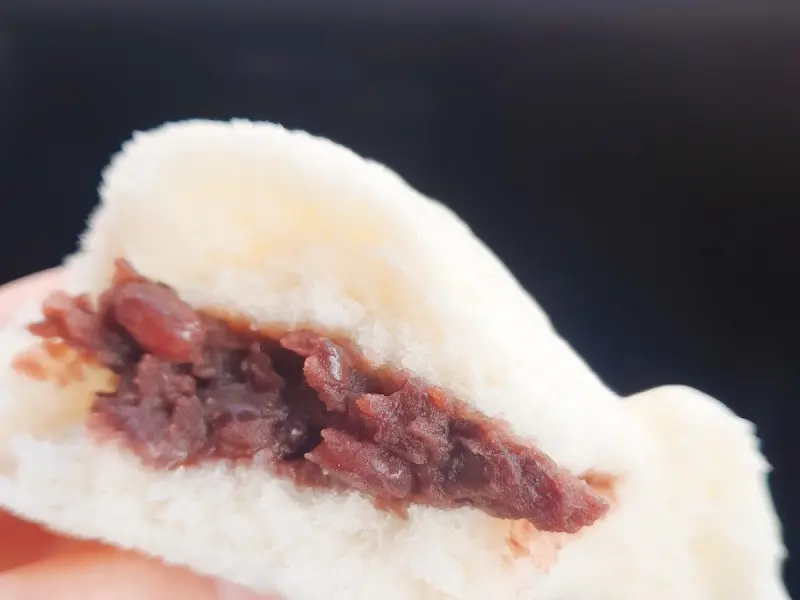 찐빵 속 앙금의 모습