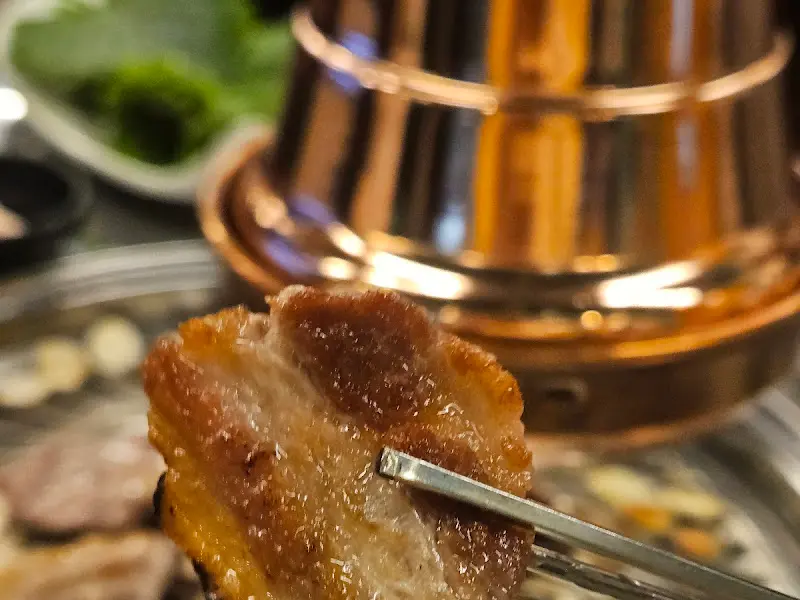 윤기가 흐르는 잘 구워진 고기