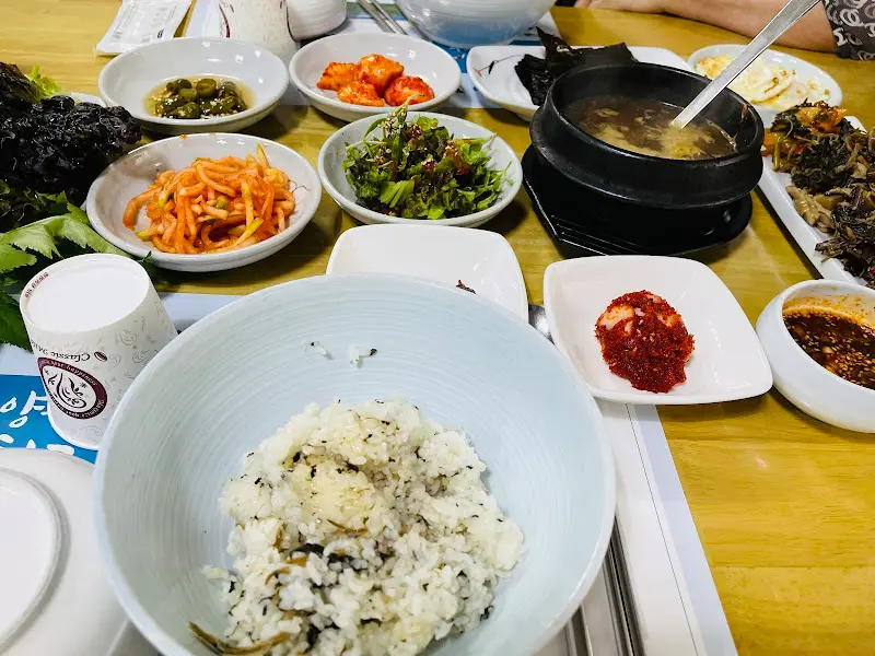 시래기 밥상 전체 모습