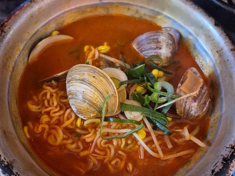 조개라면 비주얼