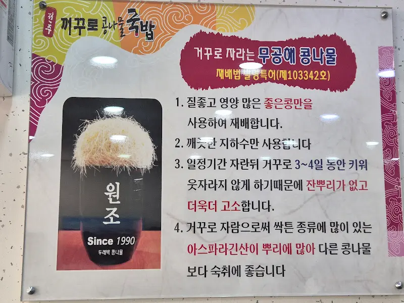 꺼꾸로 콩나물에 대한 설명