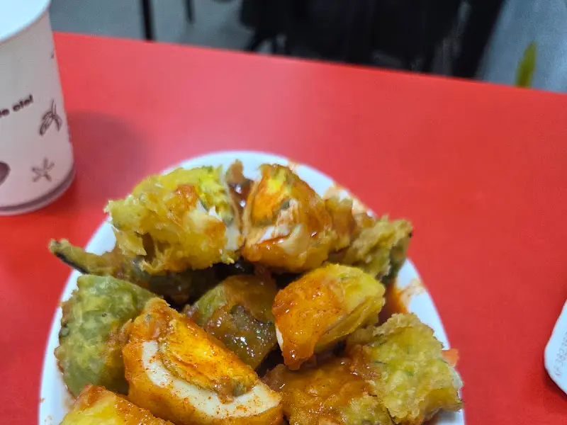 떡볶이와 튀김 범벅