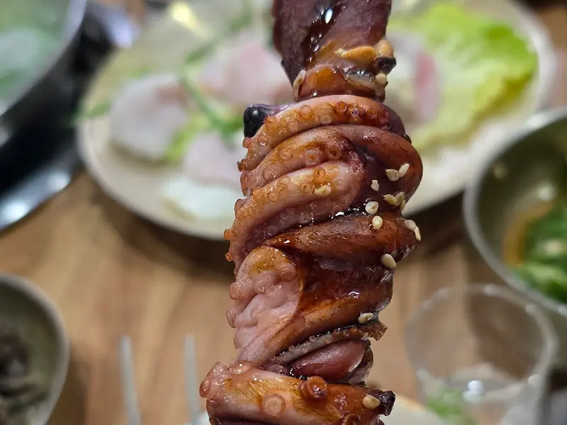 먹음직스러운 낙지호롱구이