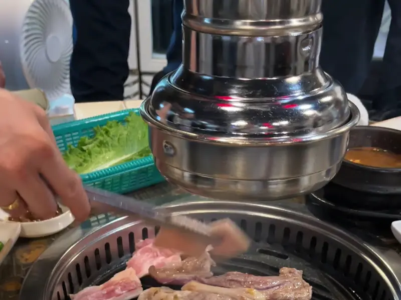 지글지글 구워지는 고기