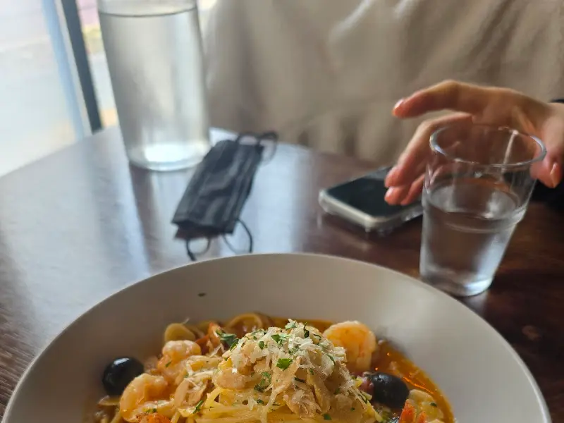 포르치니 버섯 리조또 근접샷