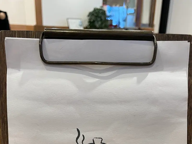 메뉴판 클립보드