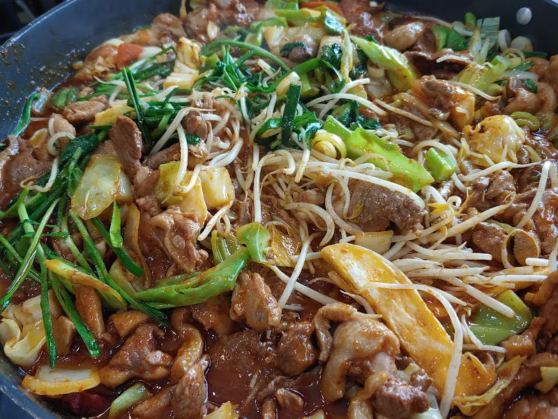 오리주물럭 근접샷