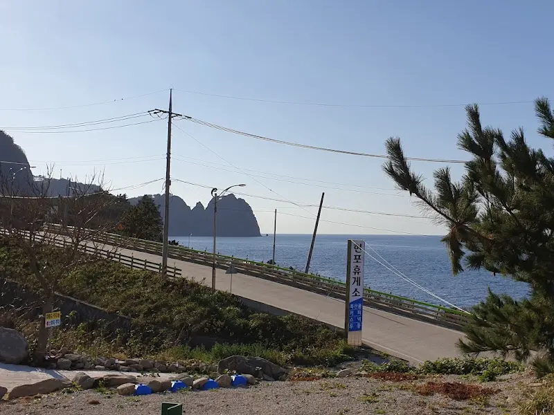 롯띠 BUN에서 바라본 울릉도 해안 풍경