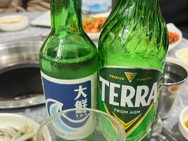 대선 소주와 테라 맥주