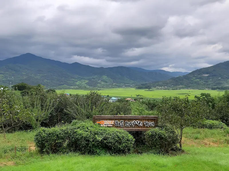 평사리 들판의 모습