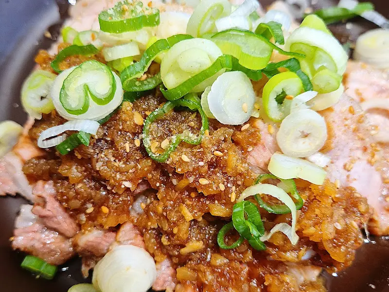 흑마늘 수육 클로즈업