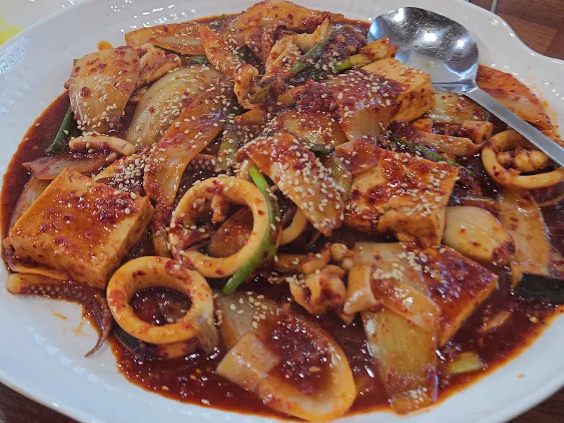 오징어두부조림 비주얼