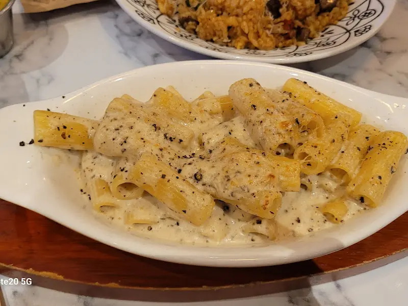 베이컨 크림 리조또