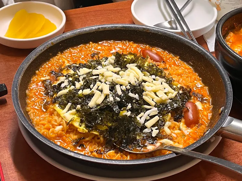 라면밥볶이 비주얼