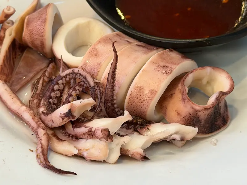 탱글탱글 오징어 숙회