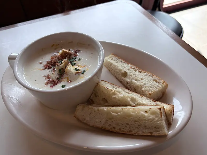 감자 스프 클로즈업