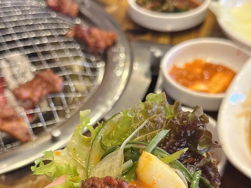 돼지갈비 한 상 차림