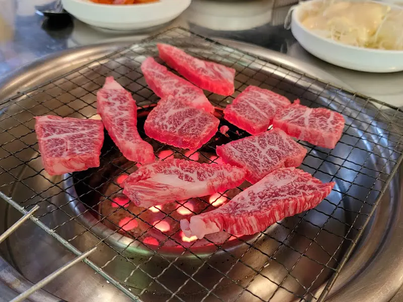 실비식당 한우 구이
