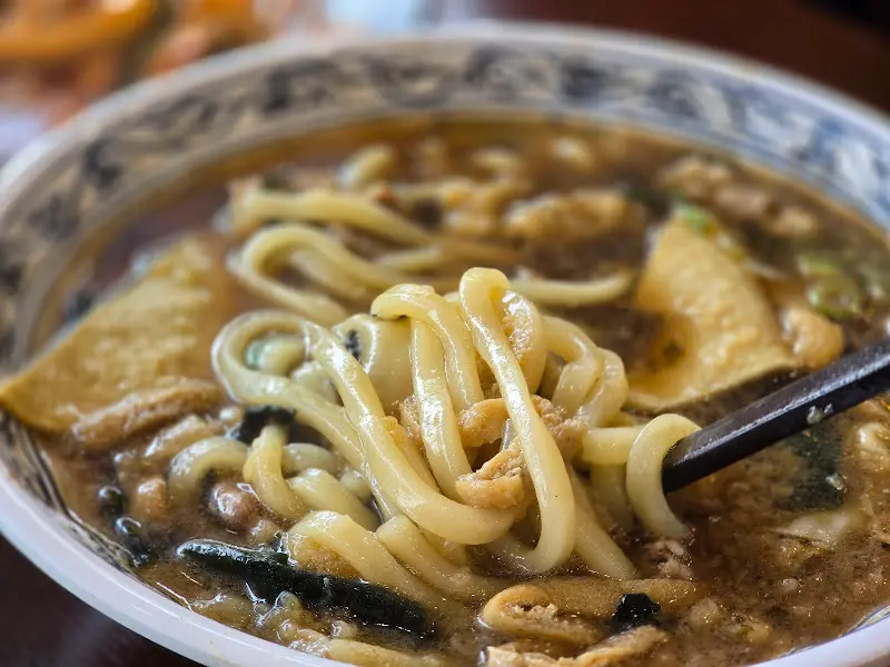 우육우동 클로즈업 사진