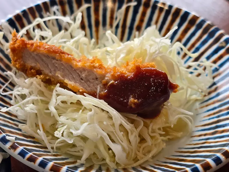 돈까스 단면 사진